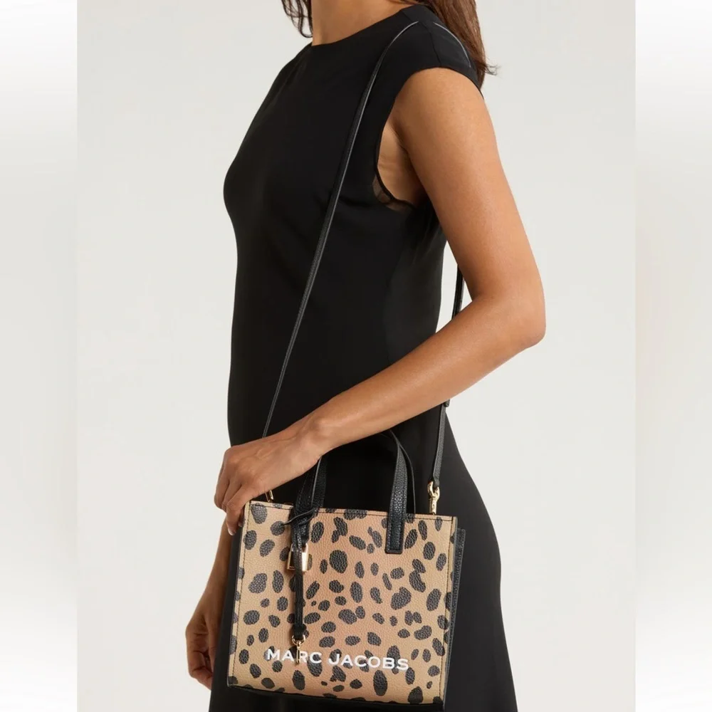 Marc Jacobs Leopard Print Tote in Tan and Black - Picture 2 of 10
